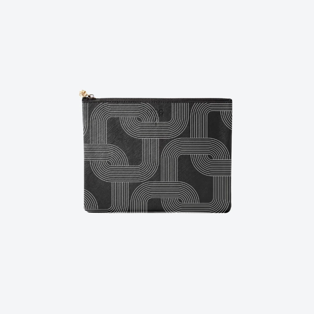 #4 Reese Ring Black Pouch, front view