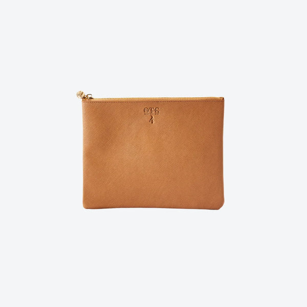 #4 Tan Pouch, front view