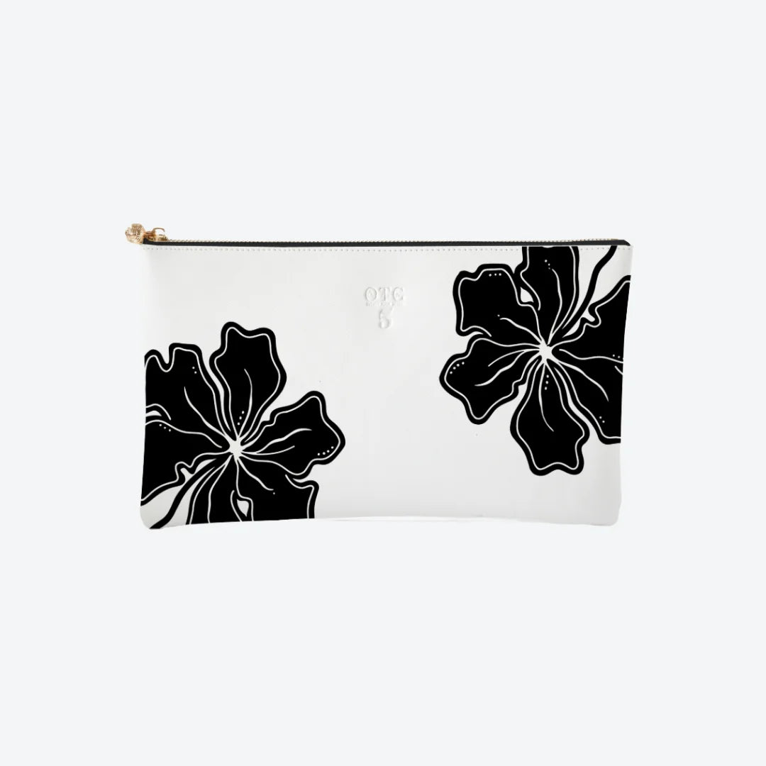 #5 Briar Bloom Black Clutch, front view