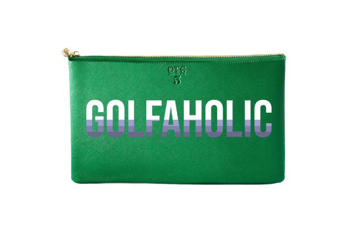 #5 Green Golfaholic Clutch