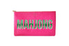 #5 Hot Pink Mahjong Leopard Clutch