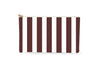 #5 Meeghan Stripe Brown Clutch