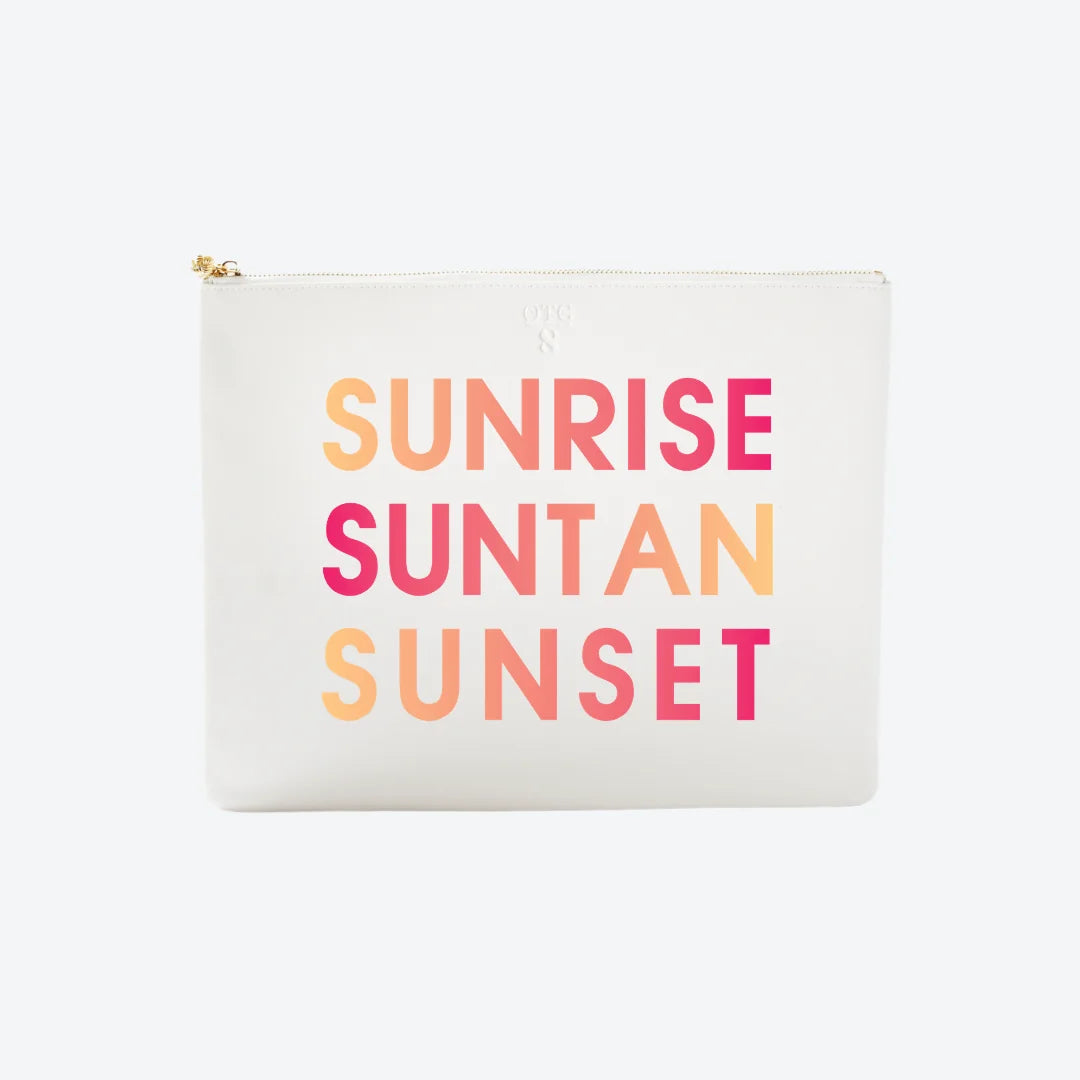 #8 White Sun Rise Pouch