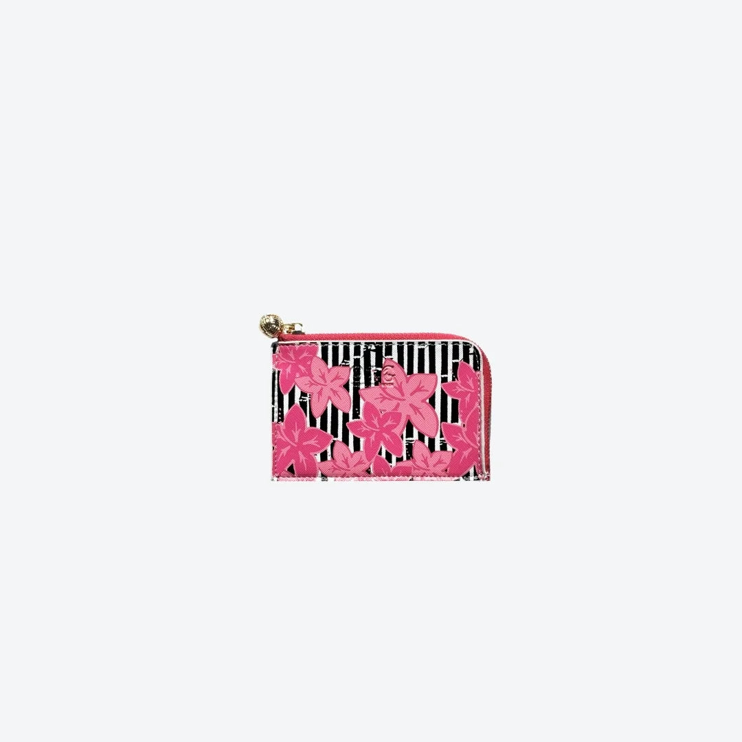 Card Case Beth Hibiscus, front view