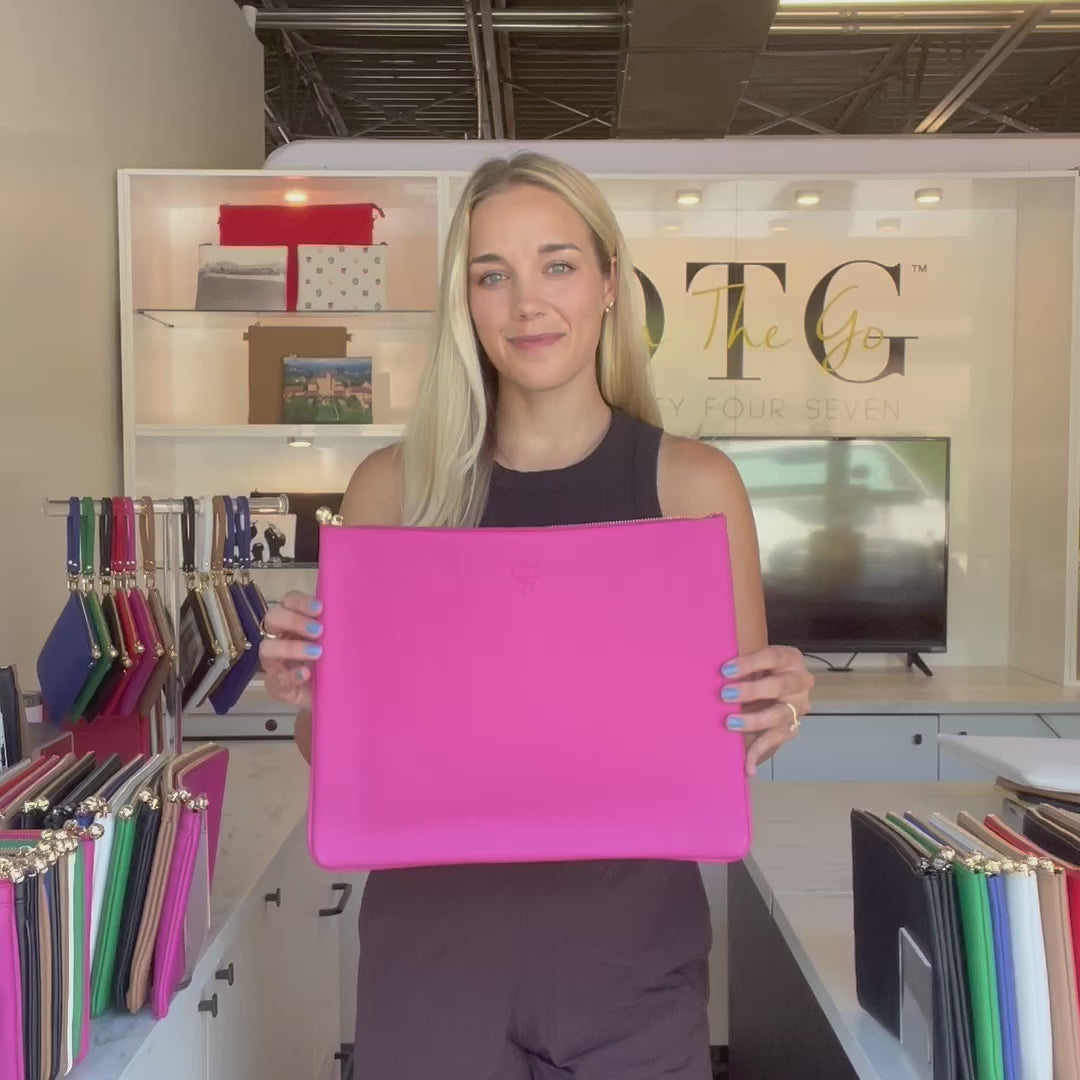Load video: #8 Nudie Hot Pink Pouch