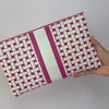 #5 Laura Weave Hot Pink Clutch