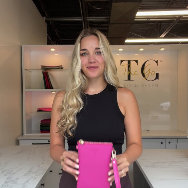 #1 Hot Pink with Leopard Initial